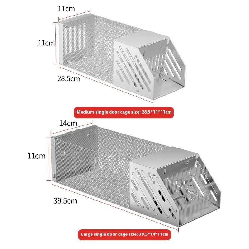 Trampa para Ratas TrapGuard™ de Midepuerta Única – Control de Roedores Humano y Efectivo