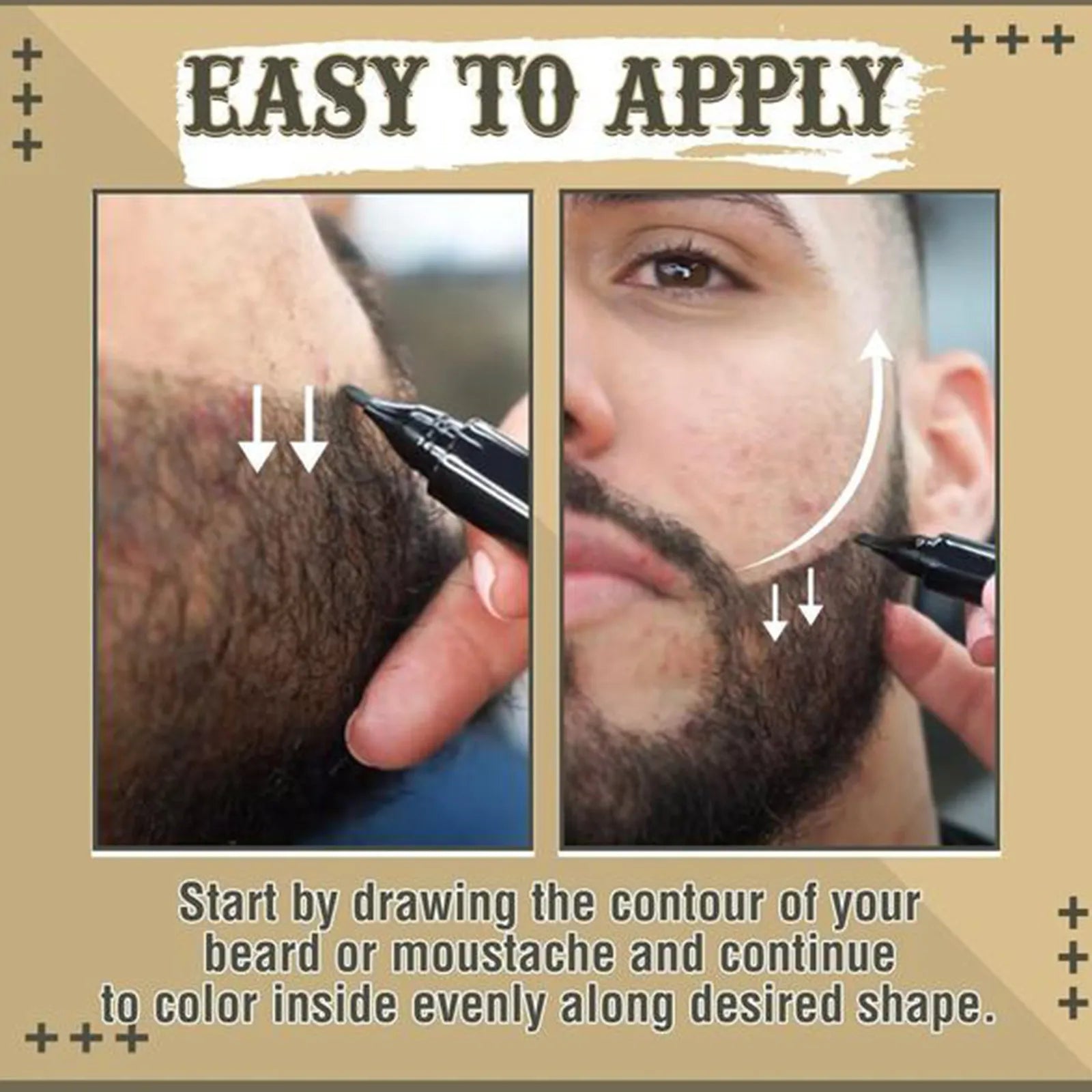 Lápiz rellenador de barba y línea del cabello – ¡instantáneamente un aspecto más denso y definido!