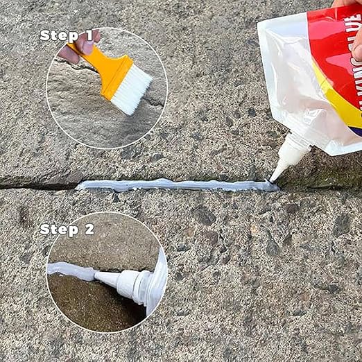 Sellador de reparación de grietas en losas de concreto de grado profesional para entradas, patios y aceras