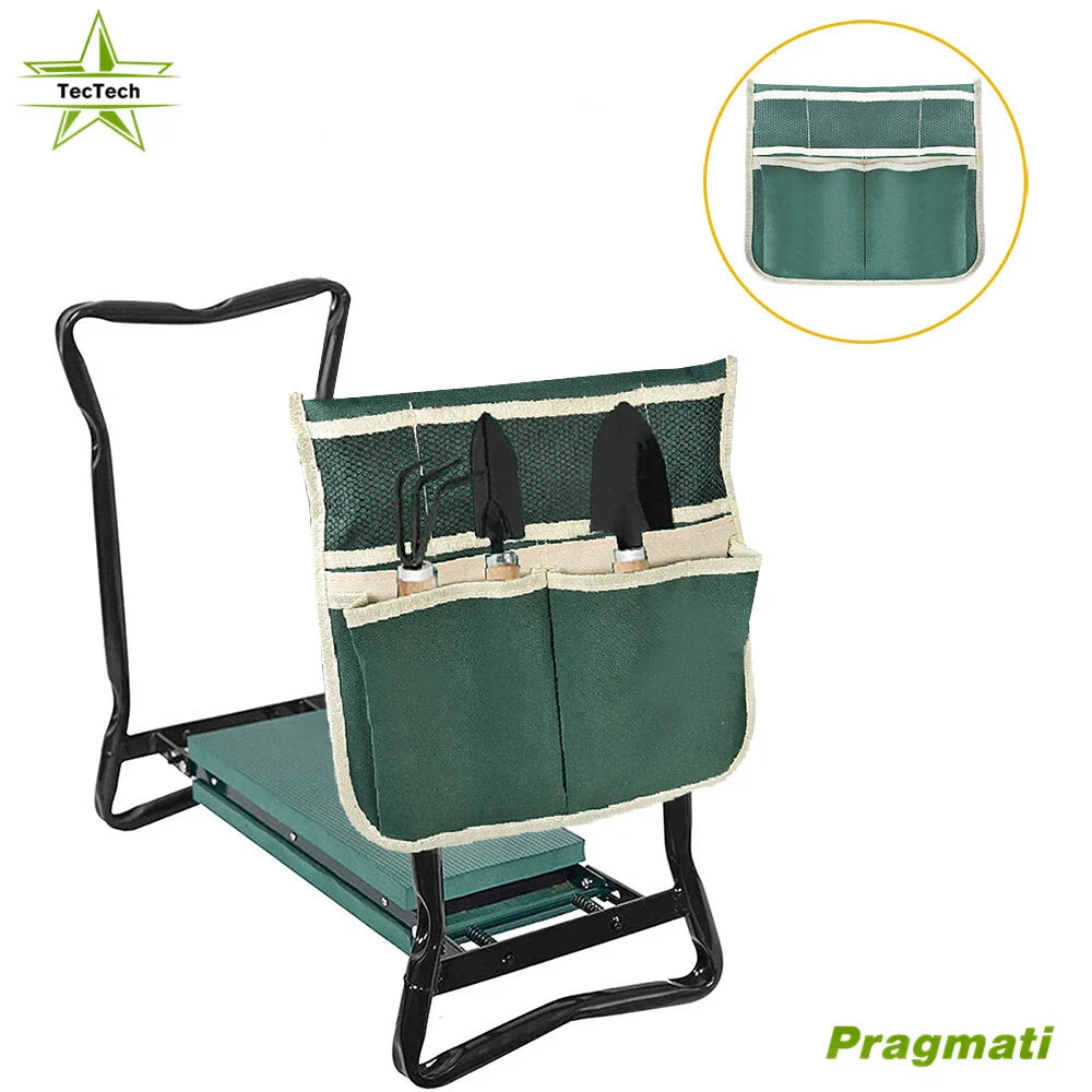 Banco de jardín plegable KneelerEase™ con asiento para arrodillarse