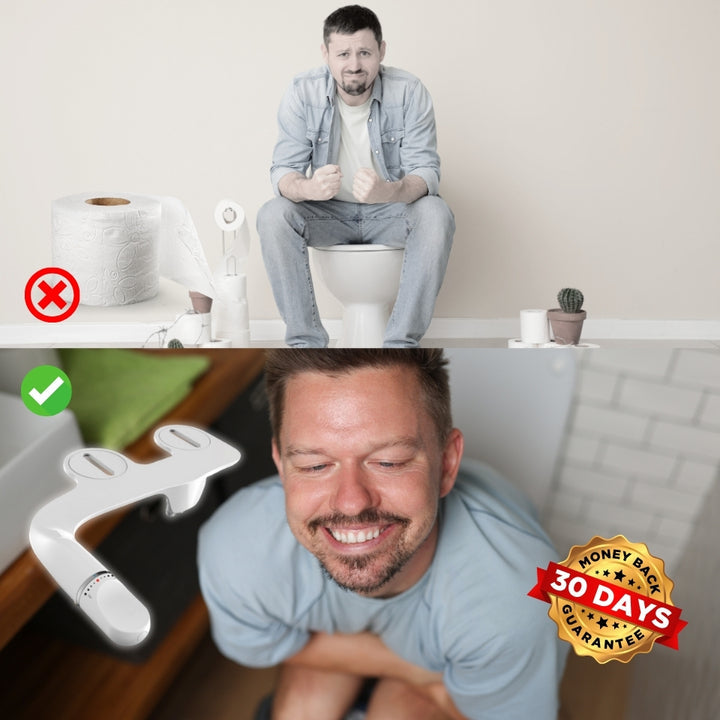 Sistema de bidé FreshFlow™ con doble boquilla para inodoro